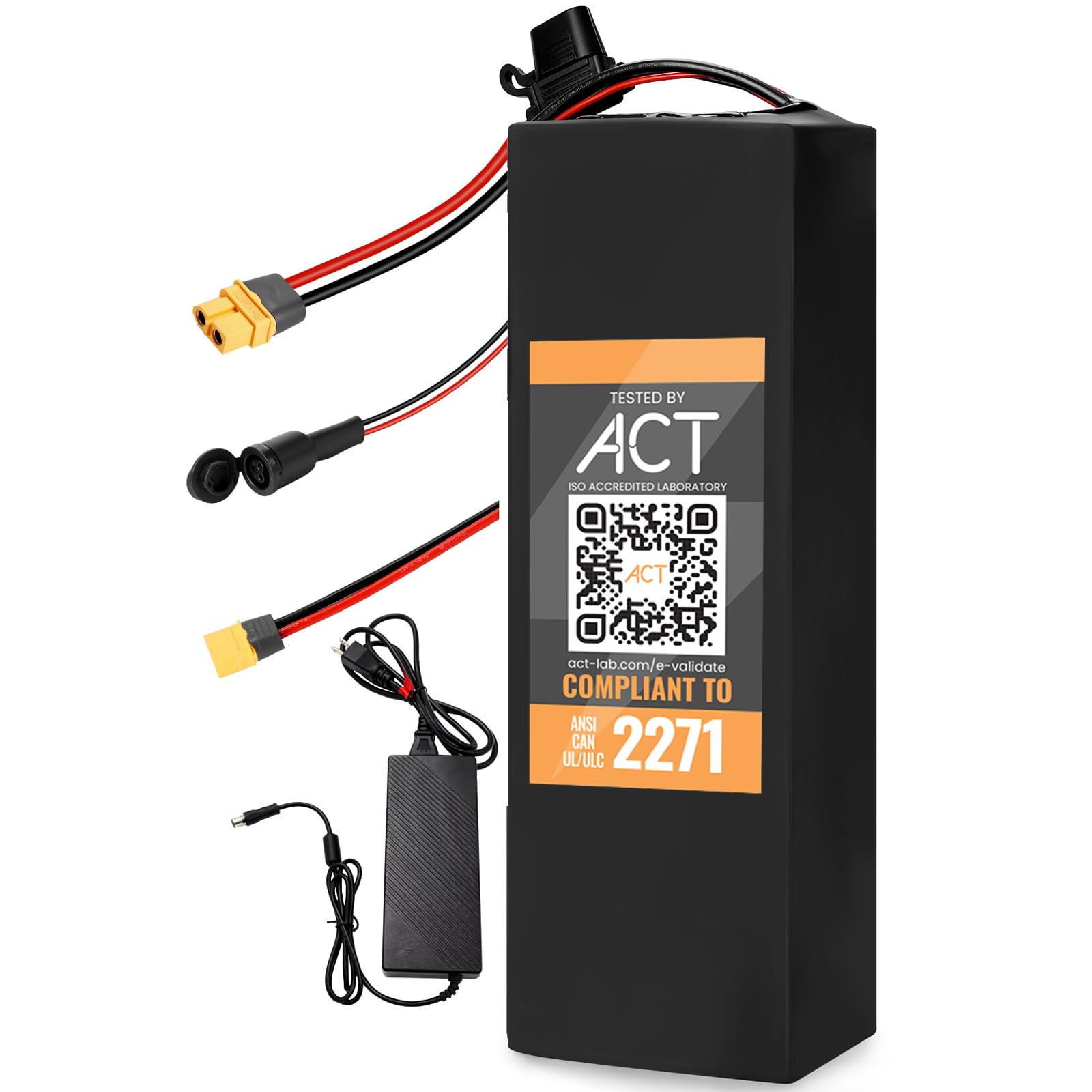 Ebike Battery 48V 21.2AH Samsungcell with 50A Smart BMS fit 250-1500W Motor