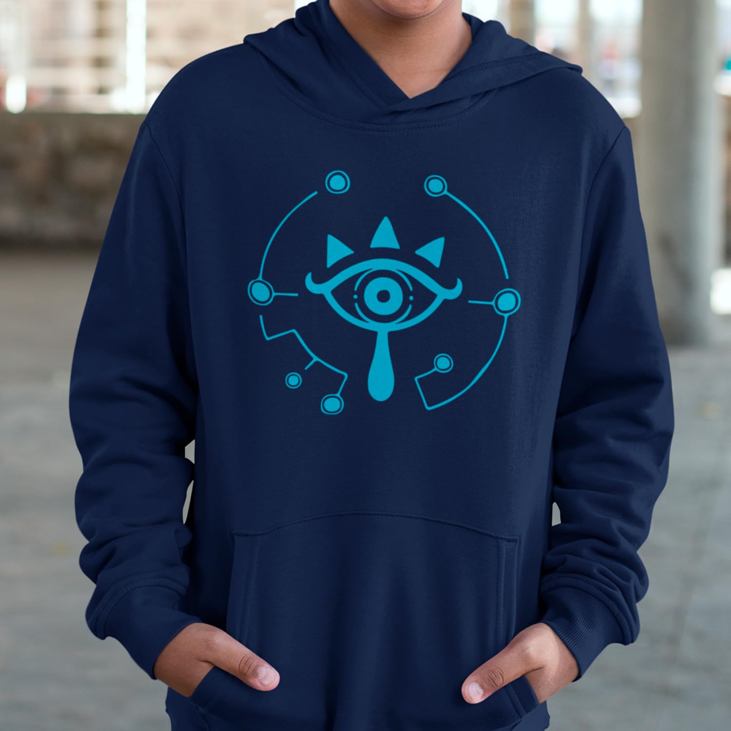 SMARTYPANTS Sheikah Eye Symbol Legend of Zelda Sudadera con capucha fanáticos videojuegos aliento salvaje