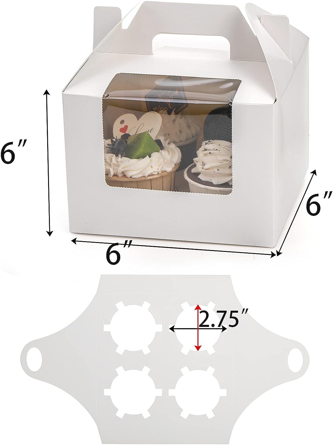 Selecto Bake Confezione da 3 scatole per cupcake con | FindTheDeal