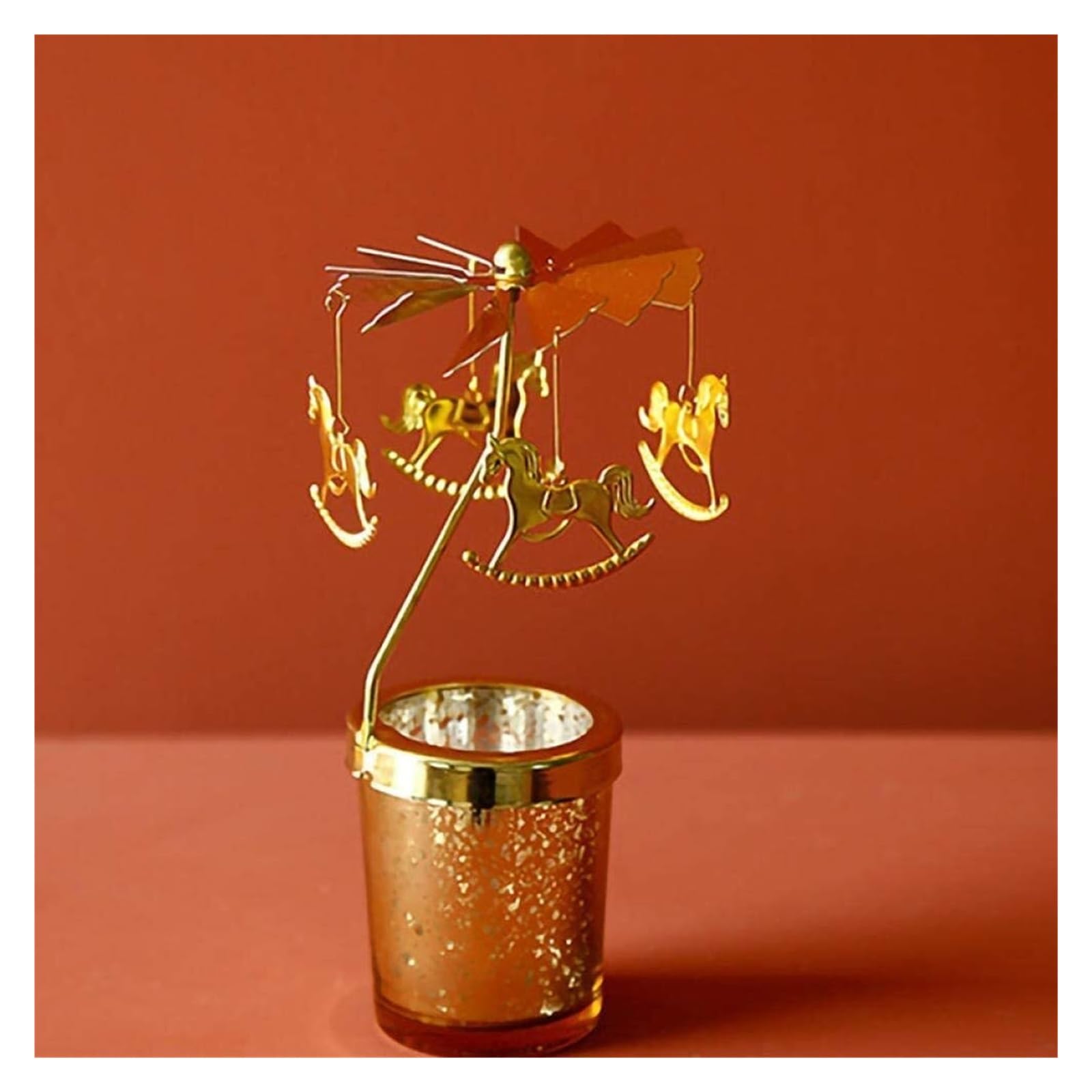 Świeczniki Uchwyty Świecznik Metal Deer Party Romantyczny wiatrak Świeczniki Wiszące Tealight Obróć Ślubny wystrój domu Xmas Lichtarze