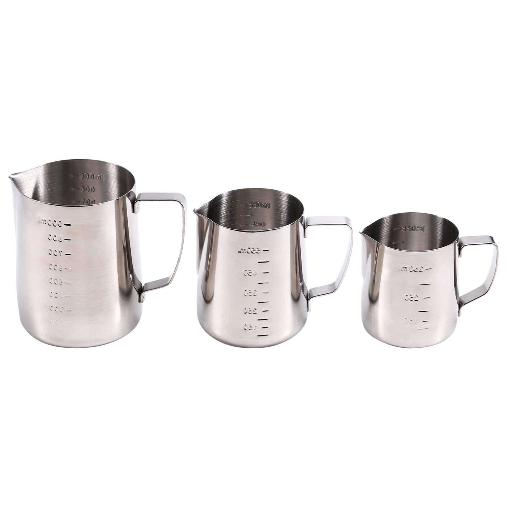 Vjsujehgy Milk Frothing Cup Coffee Latte Container Metal Pot Measuring Cup Coffee Latte Mug Coffee Utensils