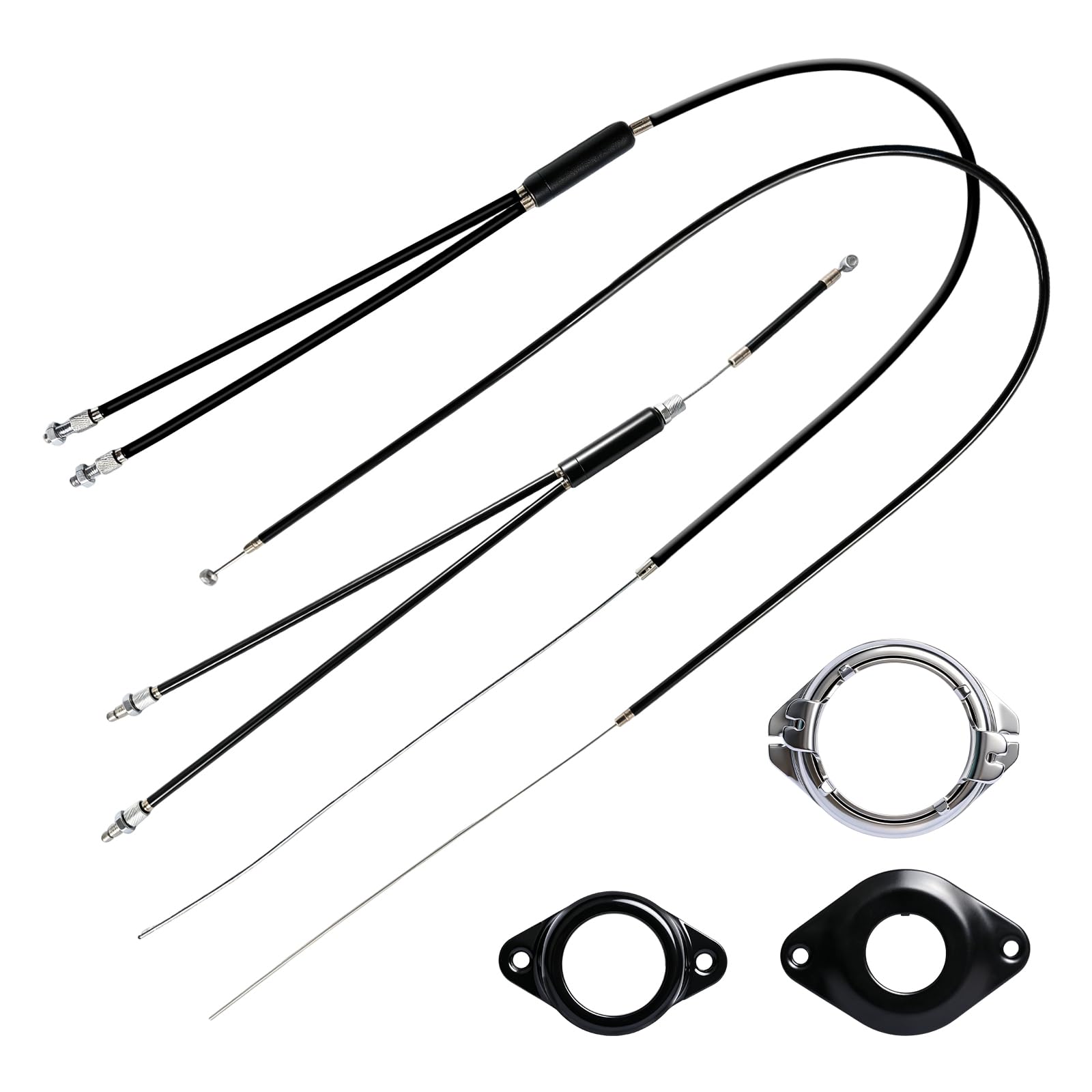 Kit de cable de freno delantero y trasero para bicicleta BMX Gyro con rotor para bicicleta de 20 pulgadas