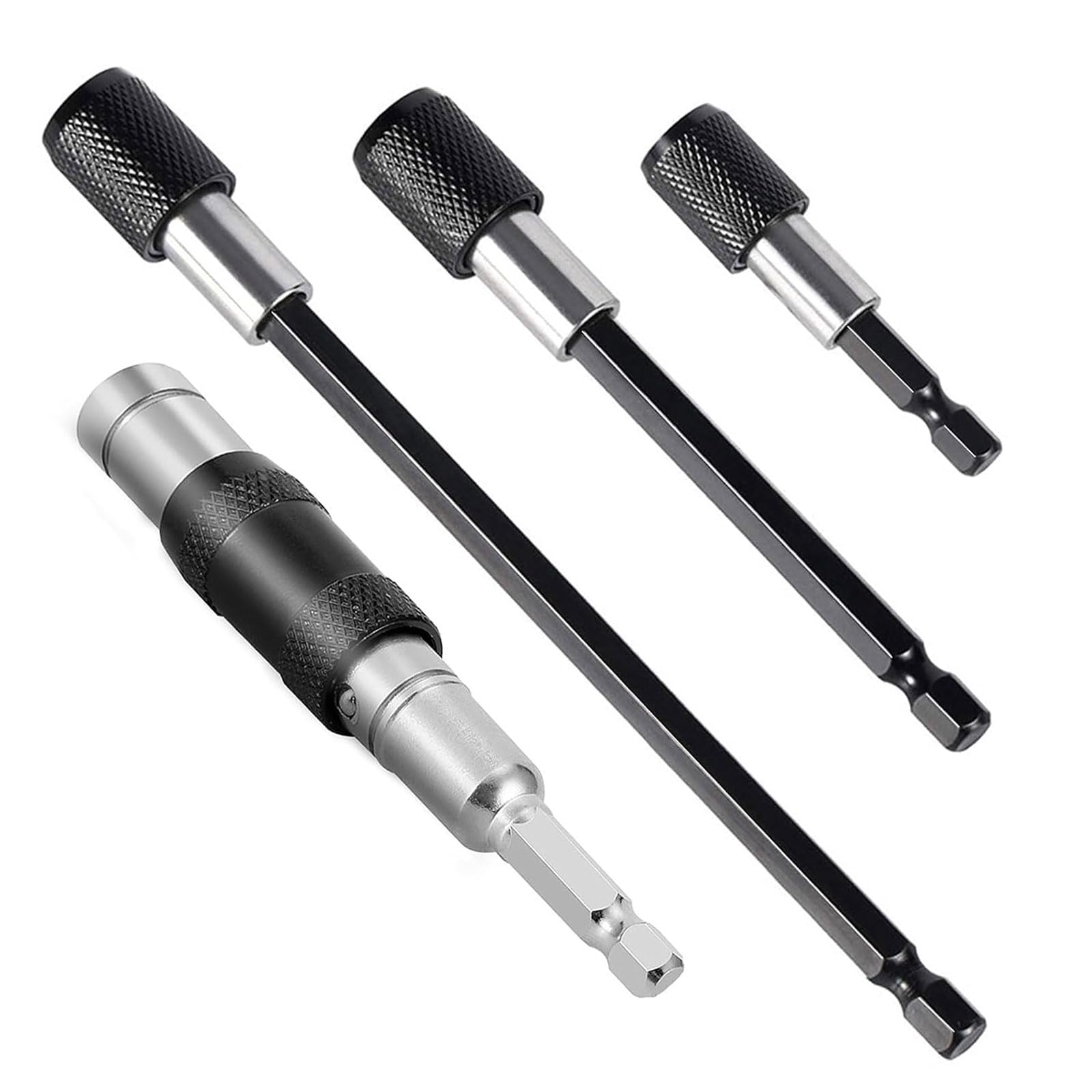 Soporte magnético para brocas de 4 piezas con extensión hexagonal de 60 a 150 mm