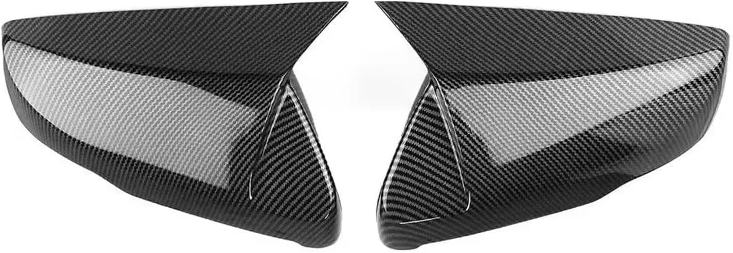 XJPGHA Wing Mirror Covers Caps for Cadillac CT5 CT6 2020-2024, Sturdy Durable Cover Housing Door Mirror Vehicle Accessory Rearview Side Covers,Carbon Fiber Texture