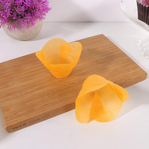 Miniatura 9 de Cabilock 100 piezas de huevos para muffins, revestimientos de muffins de pergamino, papeles para magdalenas de boda, envoltorios de mini muffins,