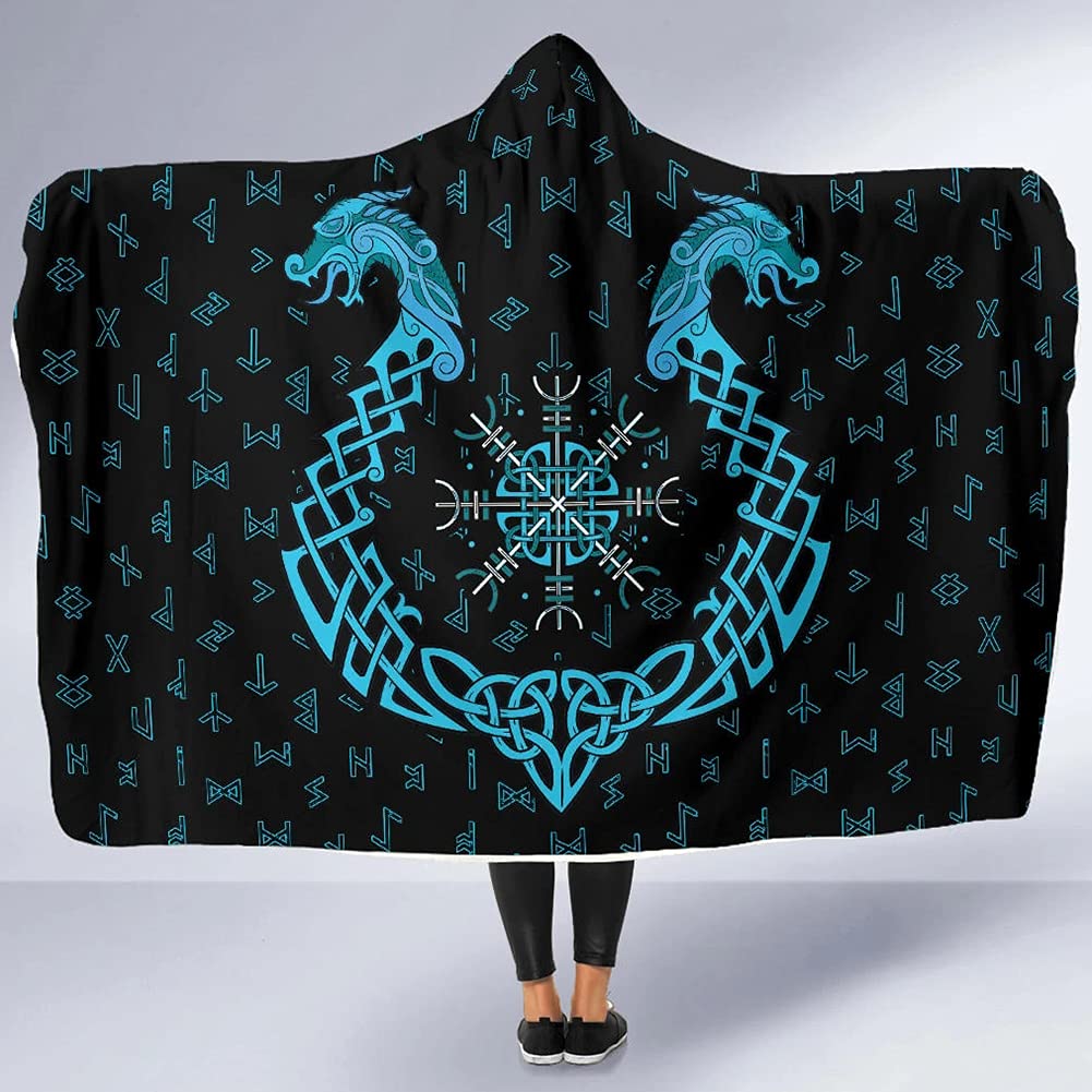 Manteau cape Viking à capuche pour des soirées d'hiver cocooning au chaud