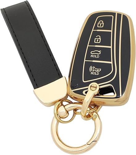 Miniatura 7 de Funda protectora de TPU para llavero Hyundai Santa fe Genesis G80 Equus Azera Smart Keyless Entry Key Fob