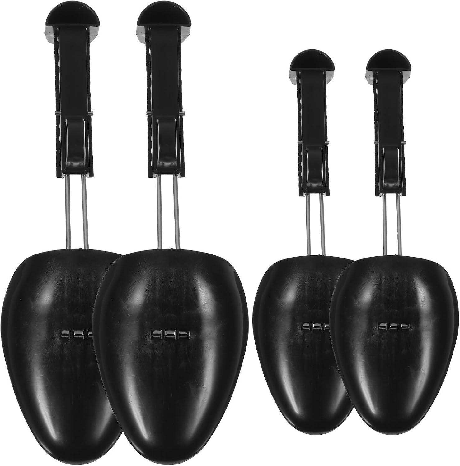 Adjustable Plastic Shoe Trees 2pcs Random Color Lightweight Shoe Stretchers Preserve Shape for Men Spring Design for Sneakers and Boots for Home Use and Traveling