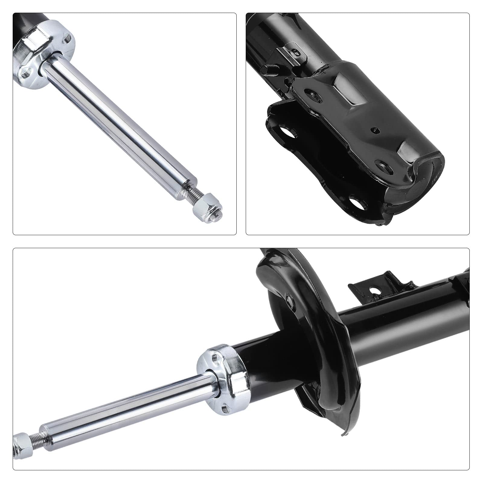 Frankberg 2 amortiguadores delanteros de 563 mm a presión de gas (339081) | Compatible con: Outlander II CWW, C-Crosser VU VV, 4.007E3 VU VV