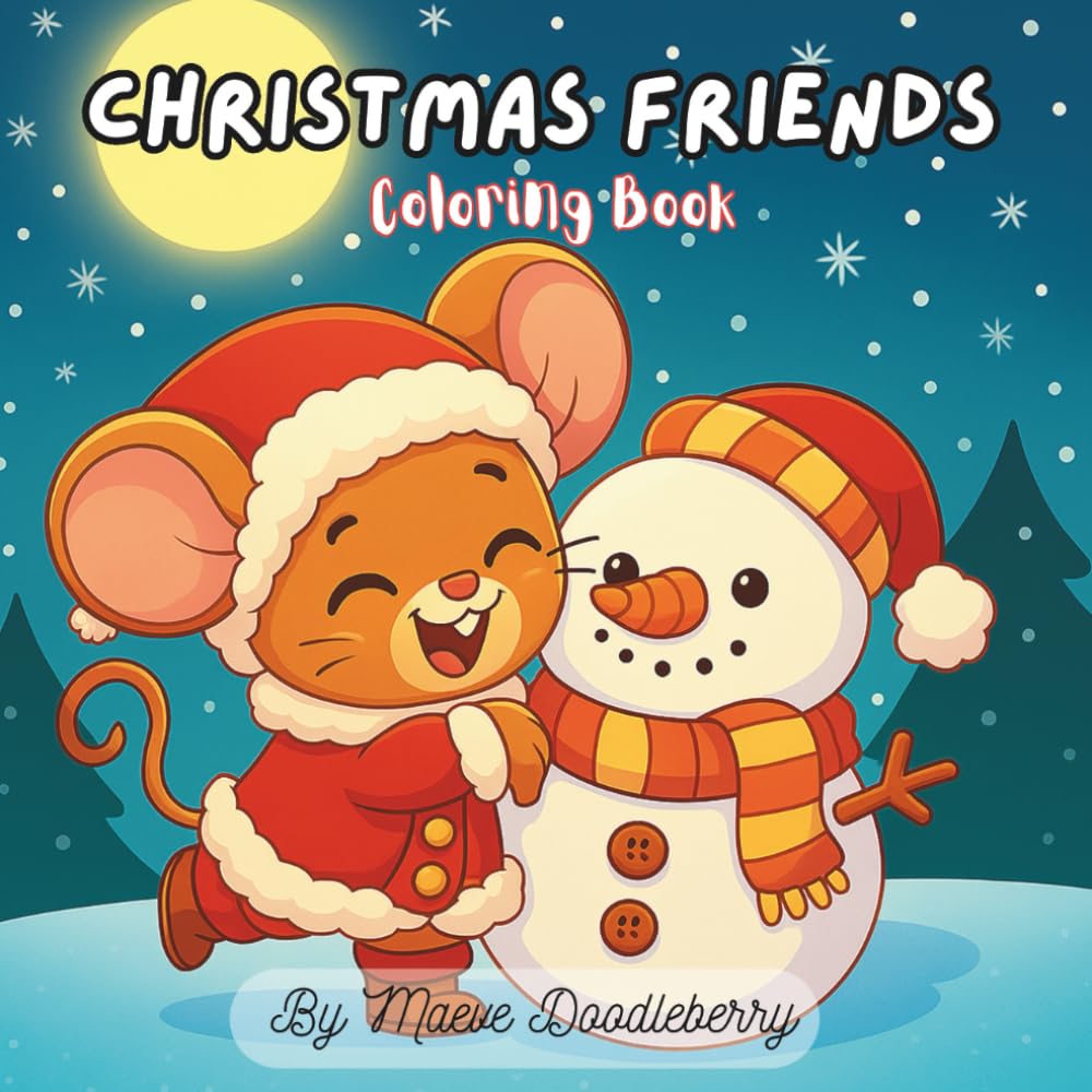 Christmas Friends: Coloring Book