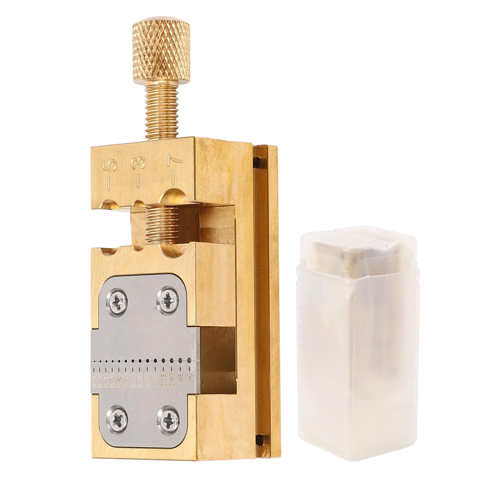 Demeras Supporto per Lancette dell'orologio, Morsa da Banco Resistente all'usura Apertura 0,2-0,9 Mm per Riparazione Orologio da Polso