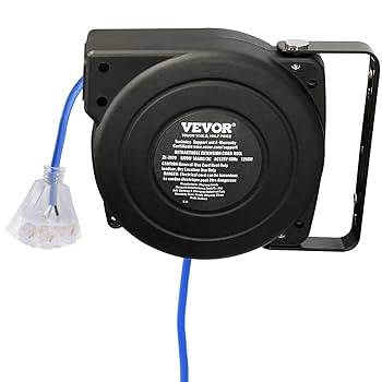 Amazon.com: VEVOR 30FT Retractable Extension Cord Reel