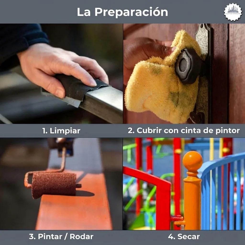 Pintura para metal exterior 3en1 satinado gris sombra RAL 7022 gris 3 en 1 olvídate de los productos antioxidantes pintura para metal esmalte metálico acero hierro zinc aluminio (2,5 L) Lausitzer Farb