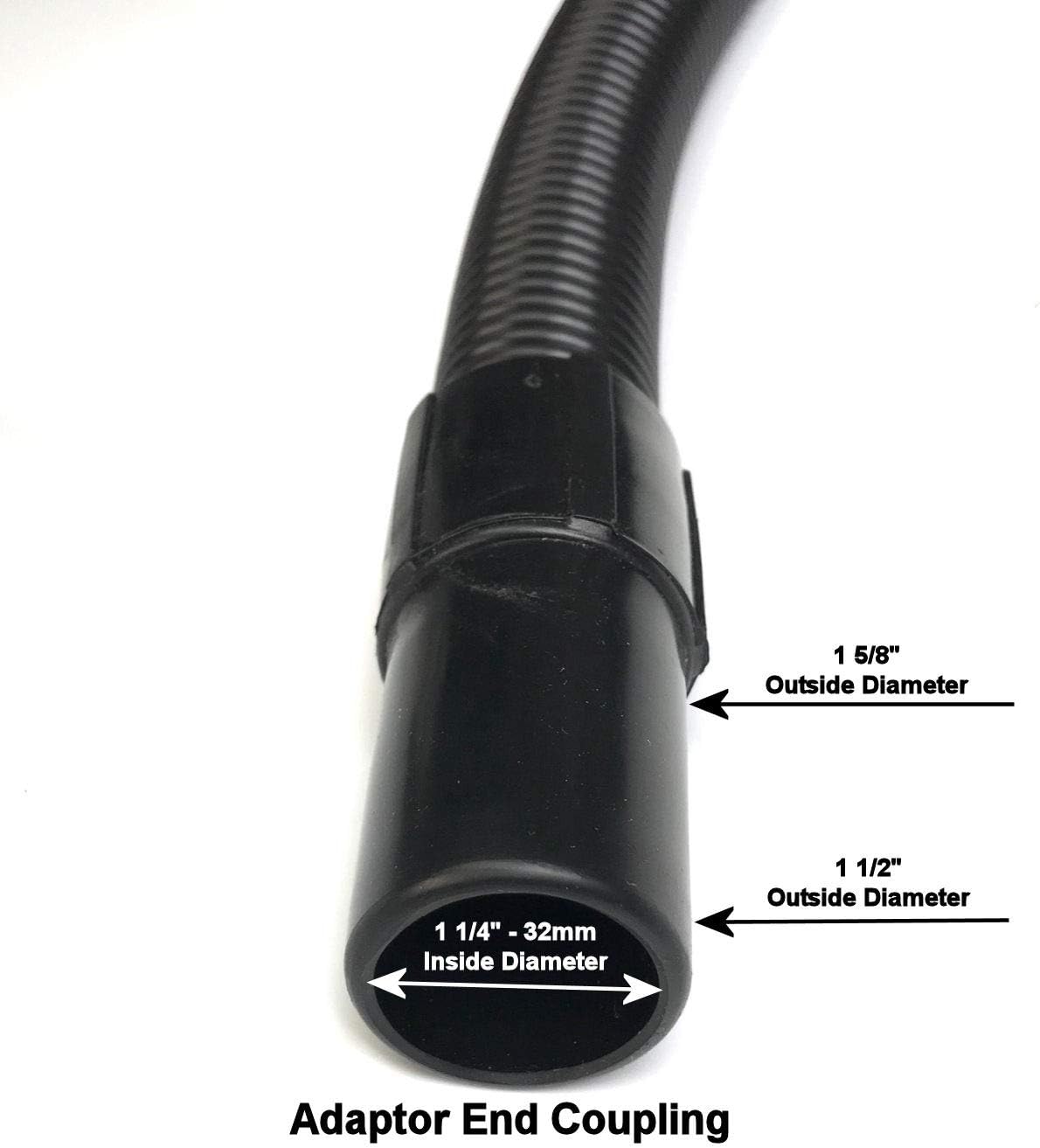 Premium Attachment Tool Kit with 6 1/2 Foot Extension Hose, Dust Brush, Crevice Tool, 2 Wands and Upholstery for Many Brand Names Including Riccar, Simplicity, Eureka Mighty Mite