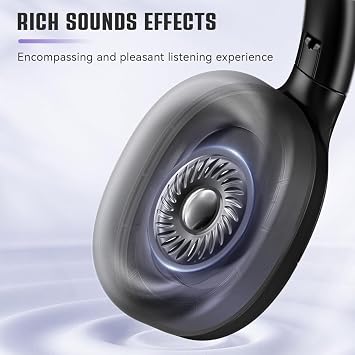 FIFINE X3 Wireless Bluetooth Headphones with Mic for Music, Calls, Workouts
