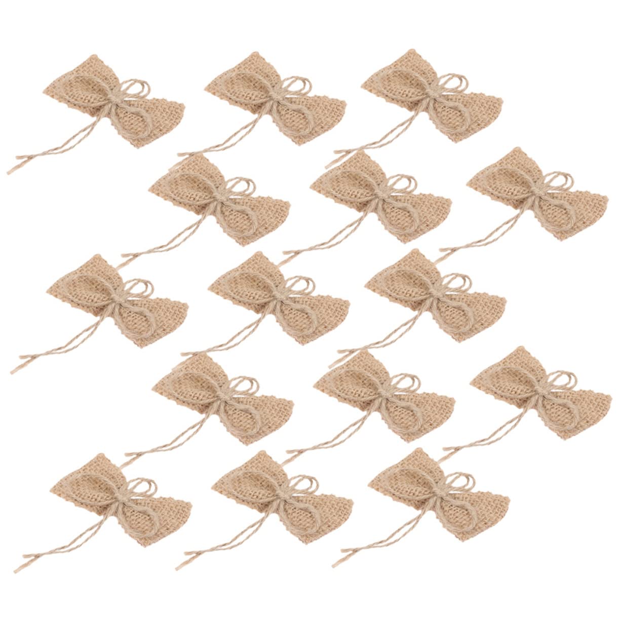 PRETYZOOM 5 Juegos De Arpillera Cinta De Neón Cinta De Encaje Cinta De Satén Metálico Moños Navideños Christmas Ornaments Mini Lazos De Arpillera De Navidad Entumecido 15 Uds * 5