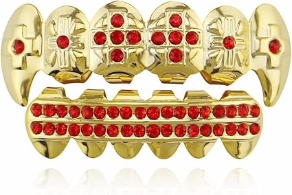 Amazon.com: Gold-Plated Hip-hop Braces 
