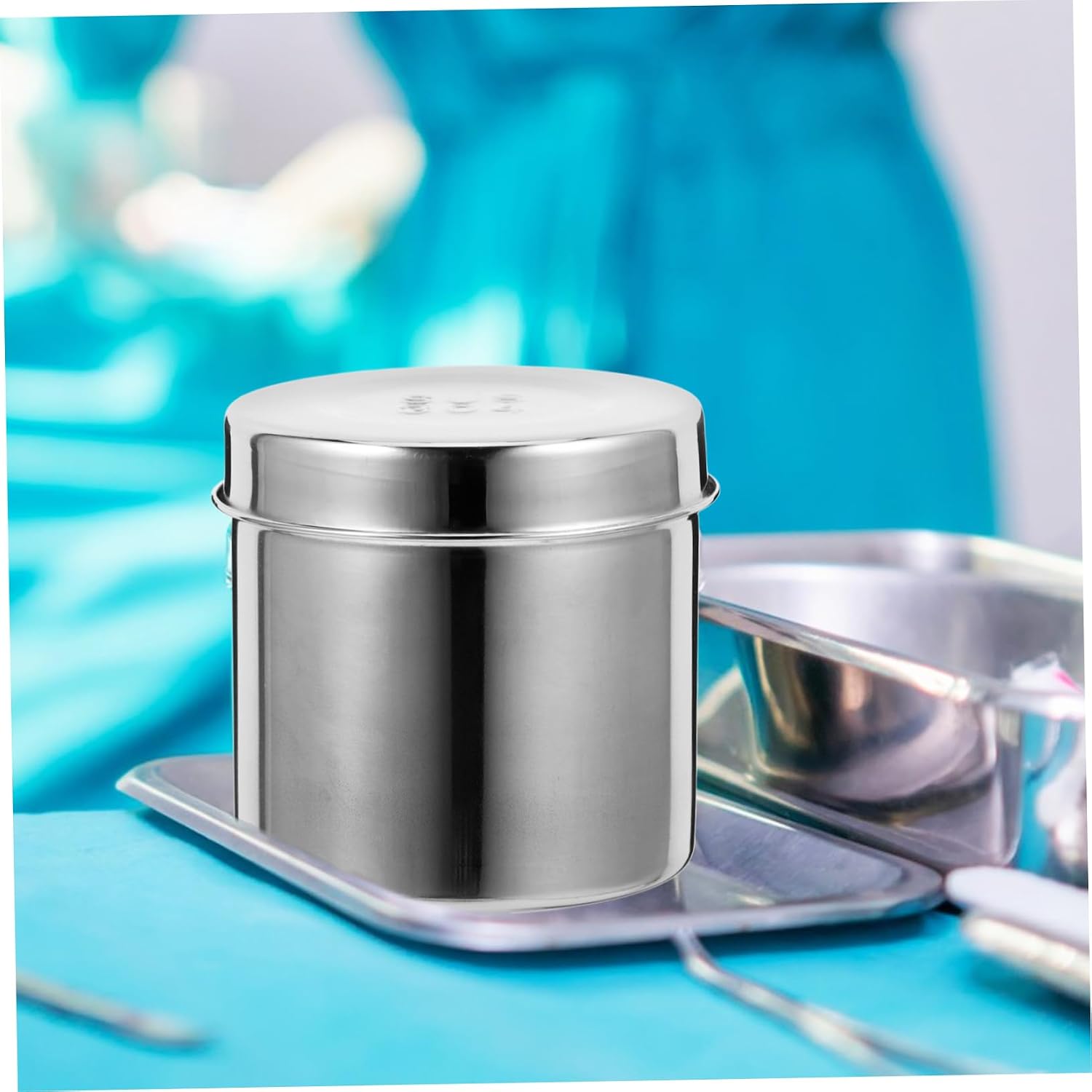 1pc Stainless Steel Dressing Jar Rustproof Unguent Storage Can for Gauze and Balls Lightweight and Container for Home and Outdoor Use