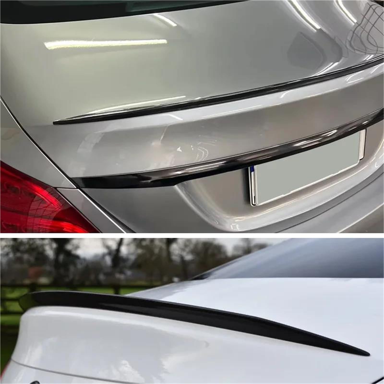 Spoiler Posteriore Per Mercedes Per Benz W213 E250 E634D 2016+ Classe E Auto Ala Posteriore Tronco Coda Spoiler Labbro Gomma Nera Plastica Morbida Spoiler Bagagliaio