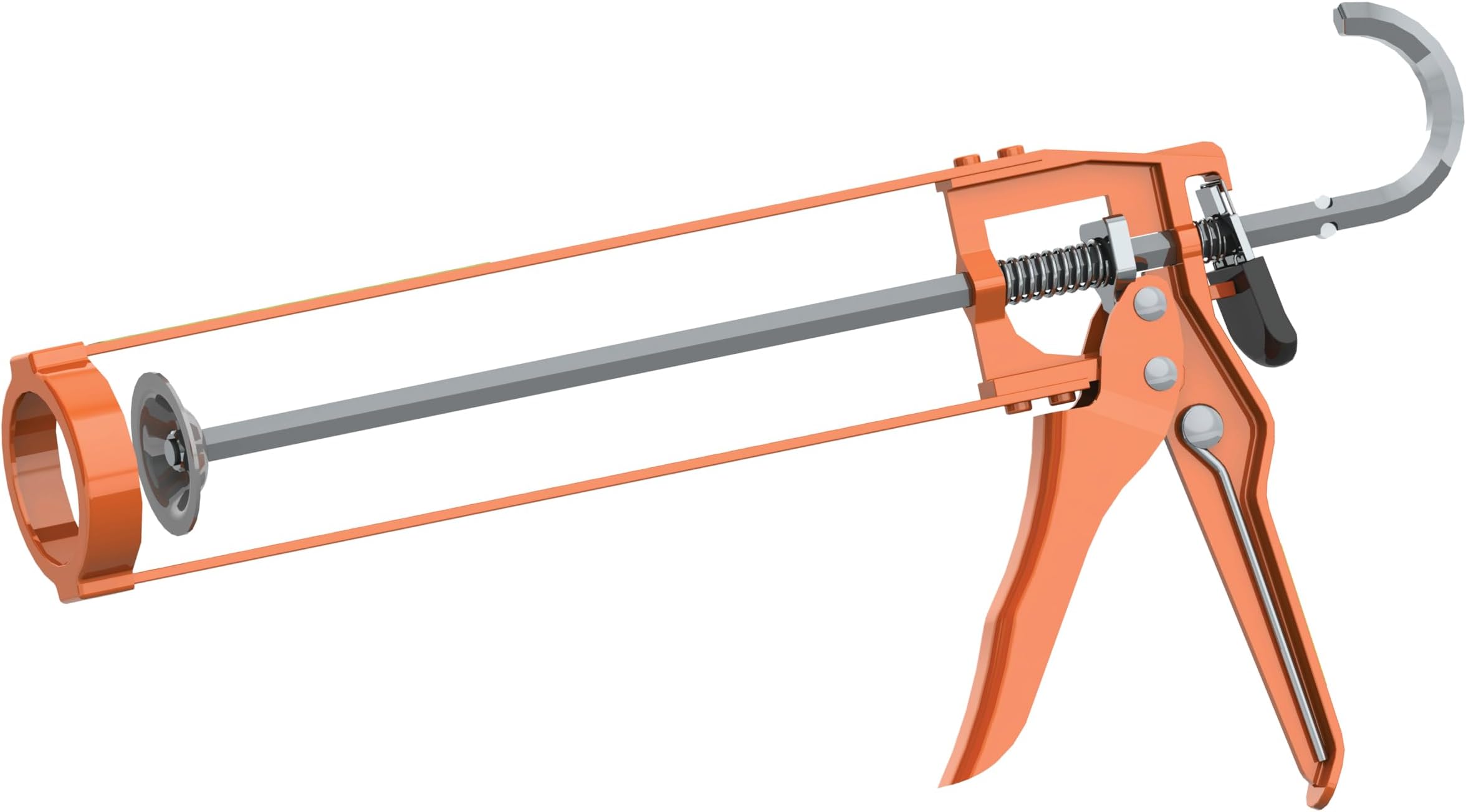 Albion Engineering Company B1 B-Line Manual Skeleton Cartridge Caulking Gun, No Drip, 1/10 Gallon (10oz), 7:1 Drive
