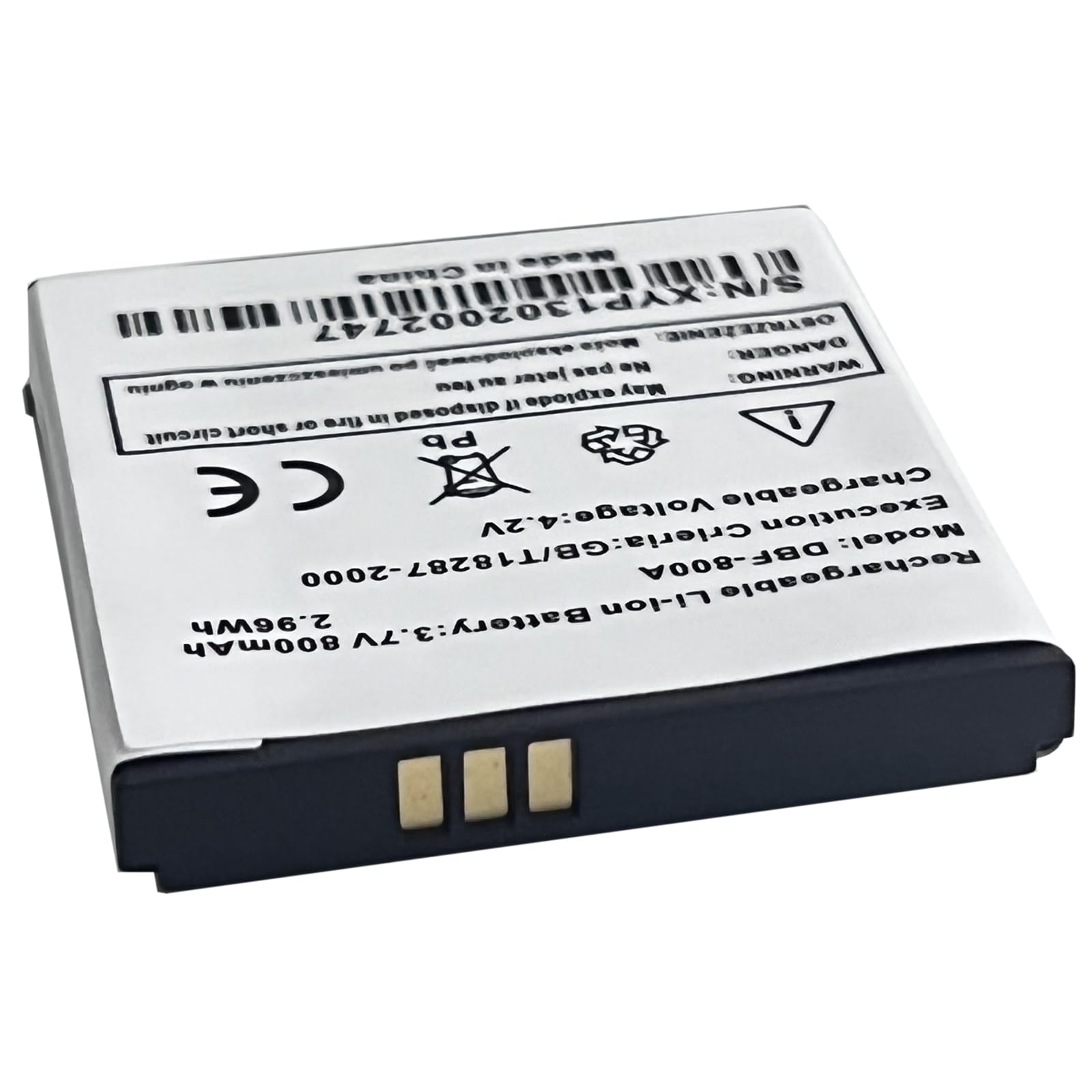 vhbw Batterie compatible avec Doro PhoneEasy 613, 631, 632 téléphone portable (800mAh, 3,7V, Li-ion) - Remplacement pour Doro DBF-800A, DBF-800B - Batterie interne pour téléphone mobile - Achat & prix