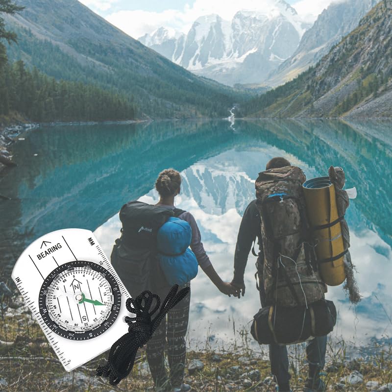 Brújula de navegación YALLNASL para hiking y supervivencia miniatura 3
