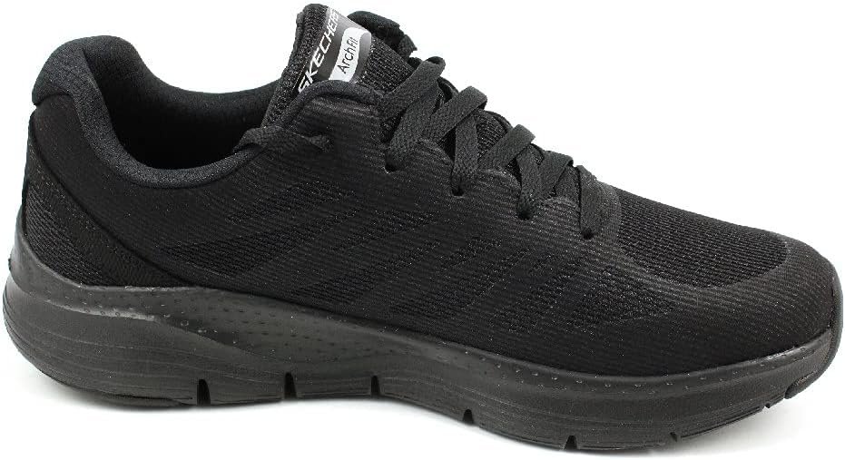 Skechers Men's Arch Fit Charge Back Shoes 7 X-Wide Black/Black