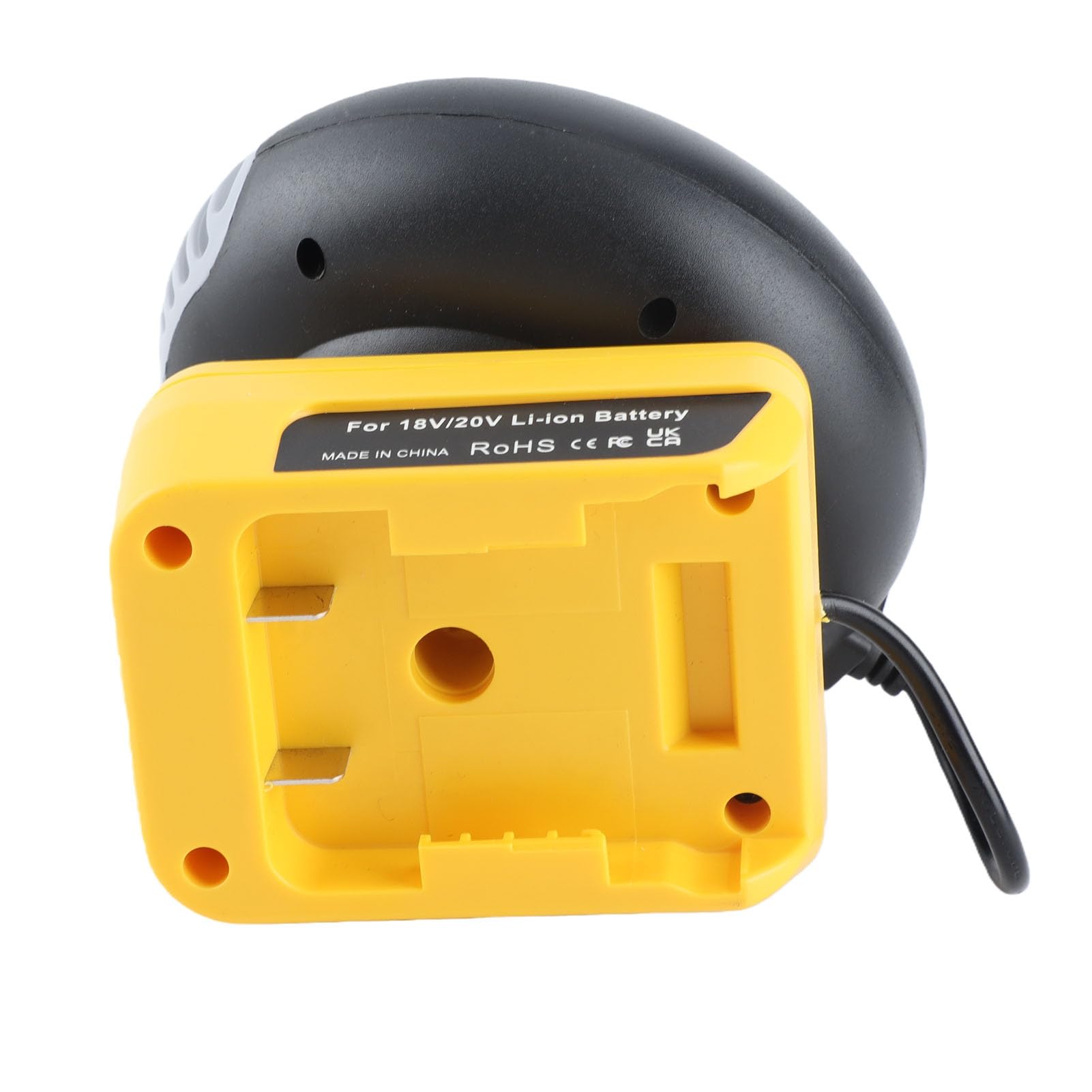 Scaldabagno portatile alimentato a batteria senza fili, temperatura costante intelligente 200 W, 2 livelli, regolabile, ruotabile a 360 gradi, per auto e garage