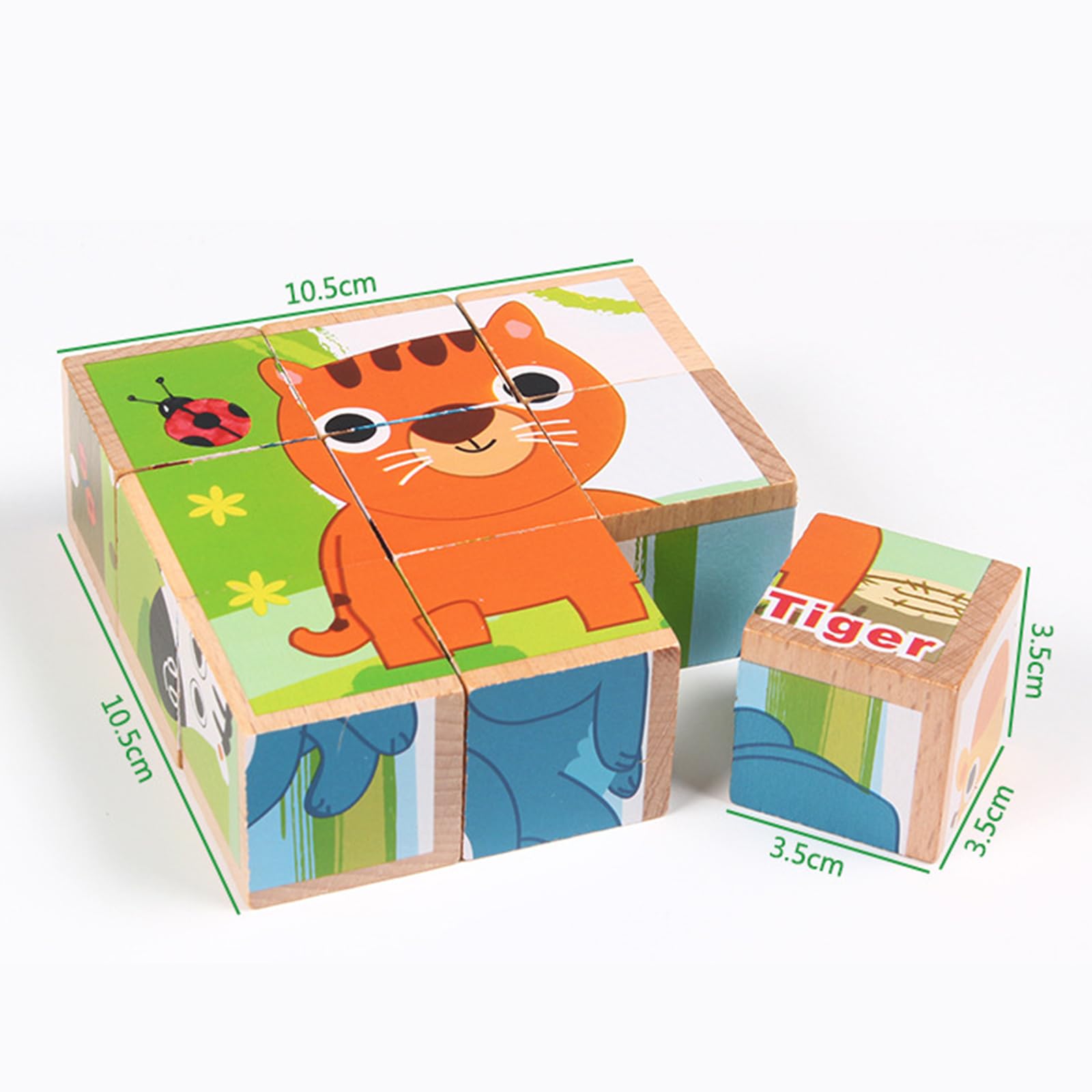 Amazon | 立体パズル 3D 木製 6面 パズル おもちゃ キューブパズル