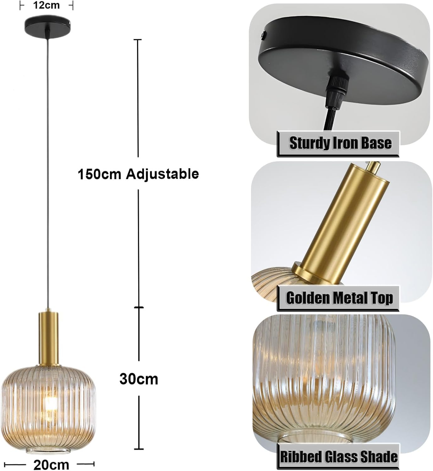 Detailný pohľad na vintage lampu