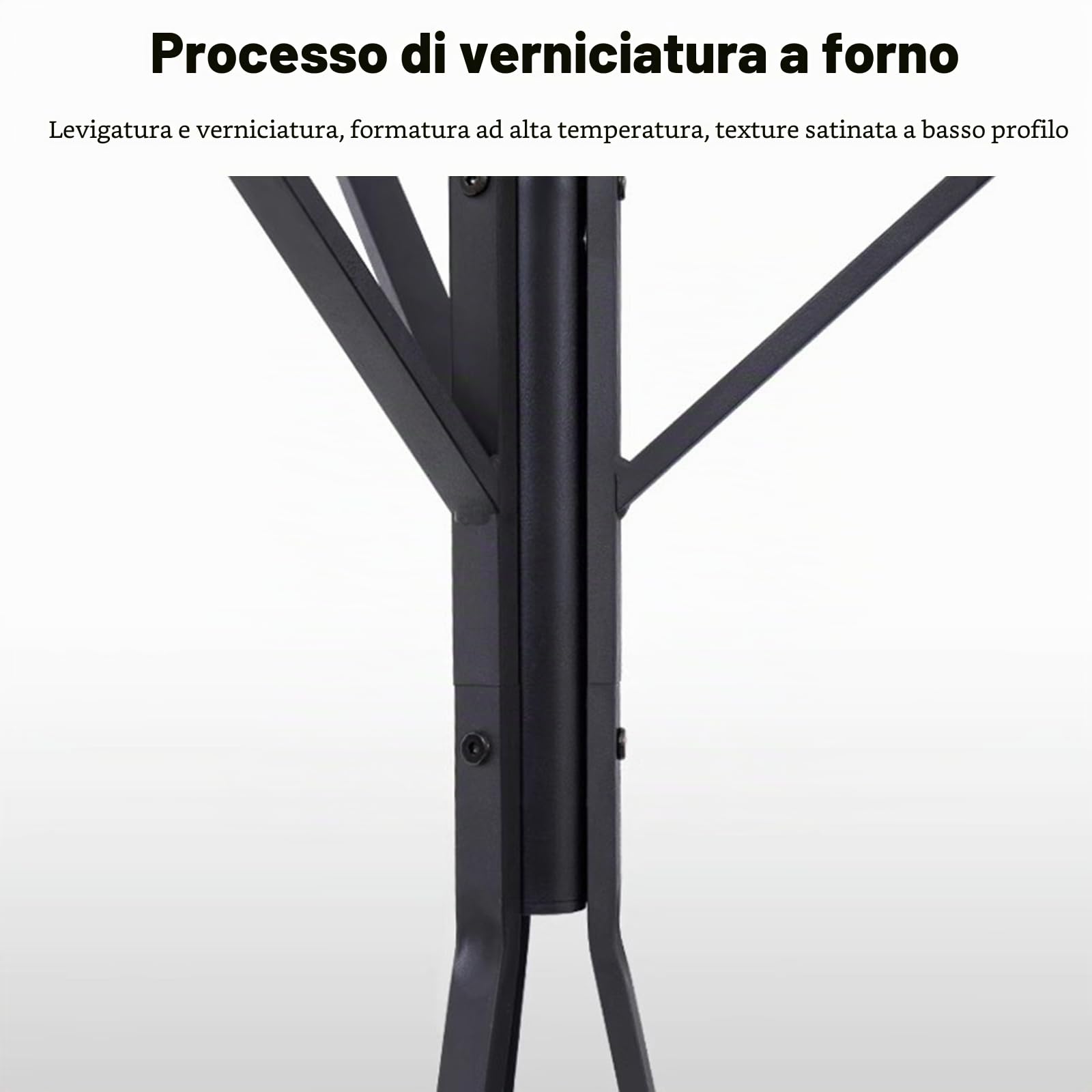 Ergocar Appendiabiti da ingresso ad albero metallo, appendiabiti da terra, appendiabiti per corridoio ingresso, cappelliera, appendiabiti, in camere da letto, uffici, corridoi, ingressi.