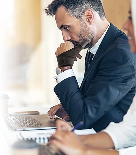 Miniatura 6 de Guantes de protección para adultos con protección para el pulgar, para ayudar a evitar que se recojan la piel, chupando el pulgar, morderse las uñas