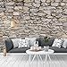 Produktbild K&L Wall Art - Fototapete - Papiertapete - Tapete - Natursteinmauer Motiv: 02 - Gesamtgröße: 366 cm Breite x 254 cm Höhe - FT-AL-104