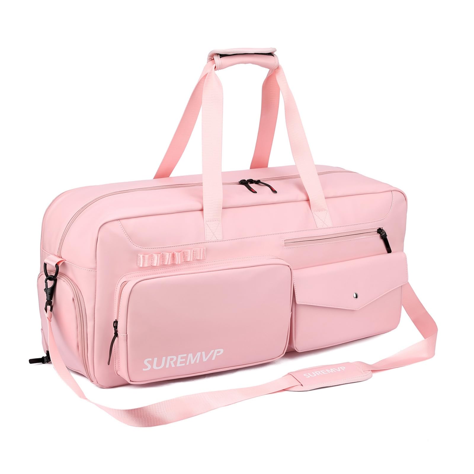 Borsa Racchette Tennis Padel Borsa Sportiva Borsa Attrezzatura Sacca Palestra con Scomparto Scarpe Separato E Tracolla Staccabile in Poliestere Adatta