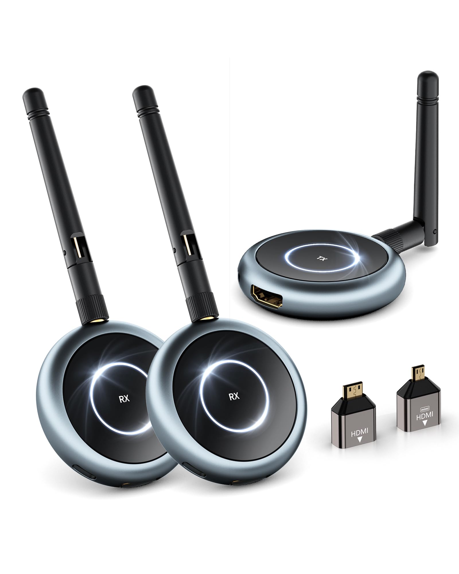 TIMBOOTECH ワイヤレスHDMI 送受信機 1TX+2RX ミラーリング Amazon.com: TIMBOOTECH Wireless HDMI Transmitter and 2 Receivers