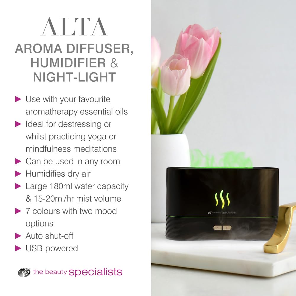 Rio ALTA Difusor de aroma, Humidificador Ultrasónico y luz nocturna