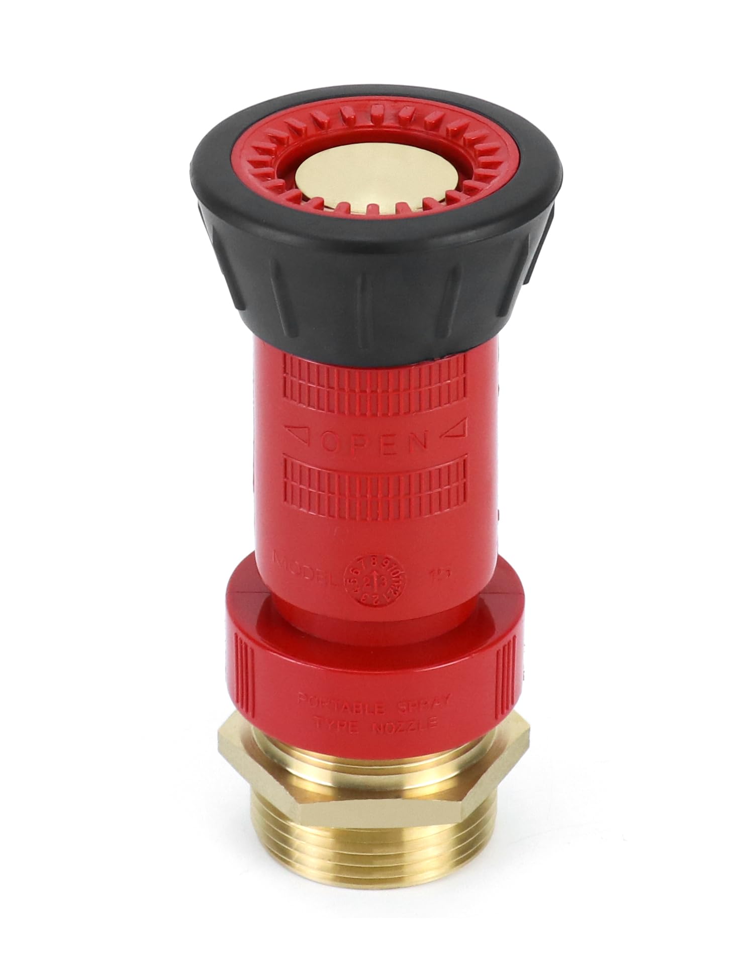 QWORK 2 adattatori esagonali in ottone per attrezzature antincendio, 1-1/2" NPT maschio a 1-1/2" maschio NST (NH) - 2 ugelli per manichetta antincendio, 1-1/2" NST/NH, per antincendio, industriale e