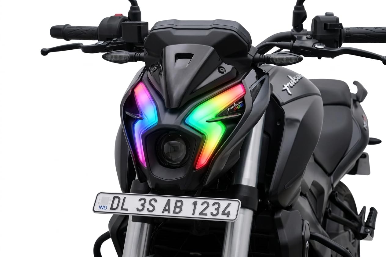 Bajaj Pulsar NS400Z Smart RGB Mobile App Control DRL - 142+ Modes - Plug & Play - [Classic Edition]-image-45