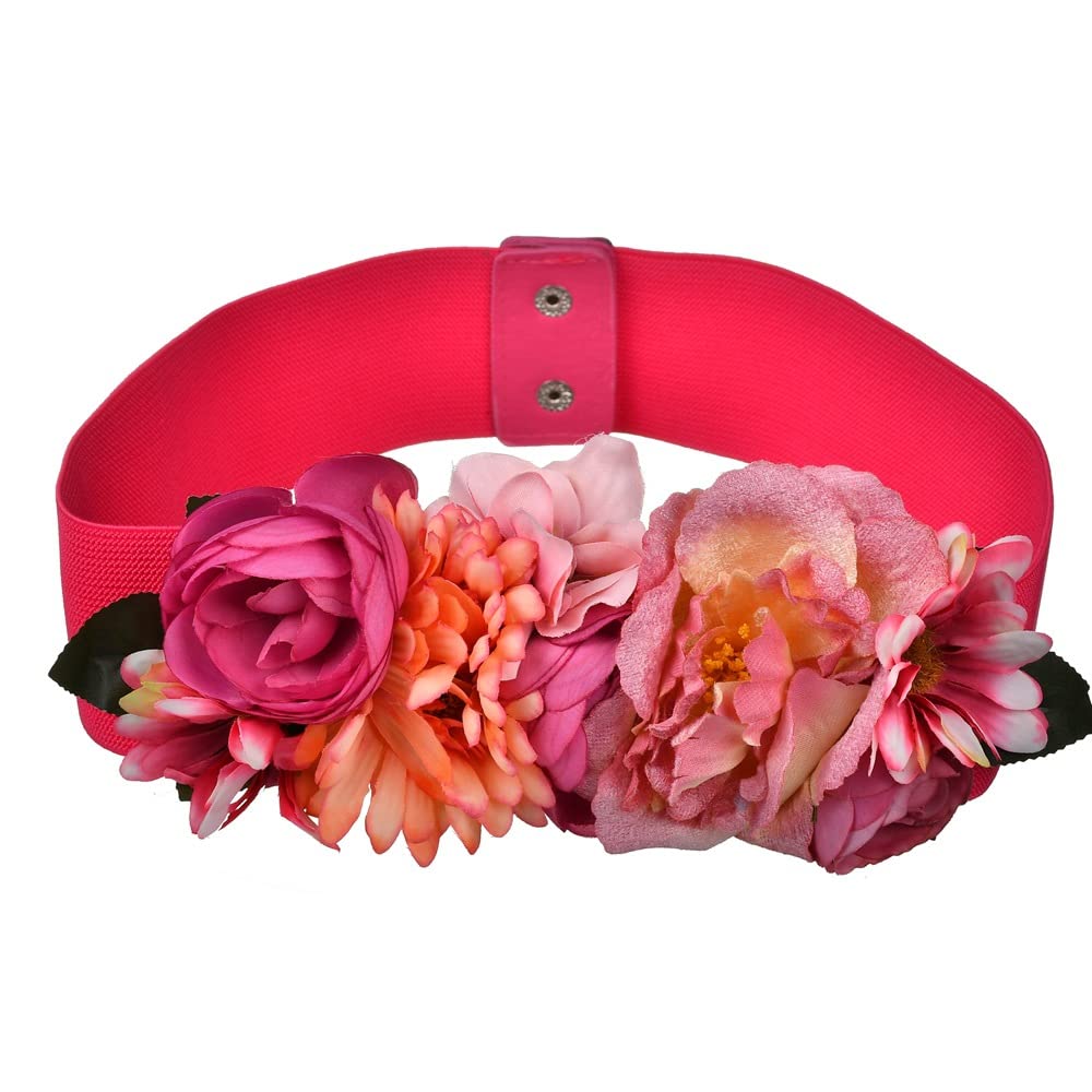 CHANYI Mujer Vestido Cinturón De Flores, Ancho, De Falda De Mujer, Cintura Decorativa