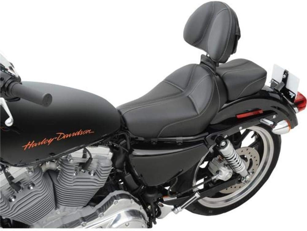 Saddlemen Dominator Solo Seat with Backrest Option - Smooth SaddleHyde 807-03-0042
