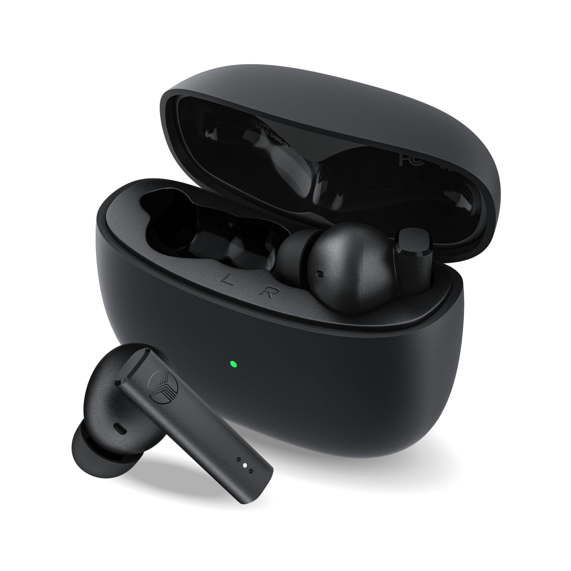 TREBLABX8 True Wireless Earbuds - Active Noise Cancelling, Bluetooth 5.4, IPX5 Waterproof, 40H Playtime, Dual ENC Mics, Comfortable Fit for Running, Sports, Gym, Travel - Exceptional Sound Quality