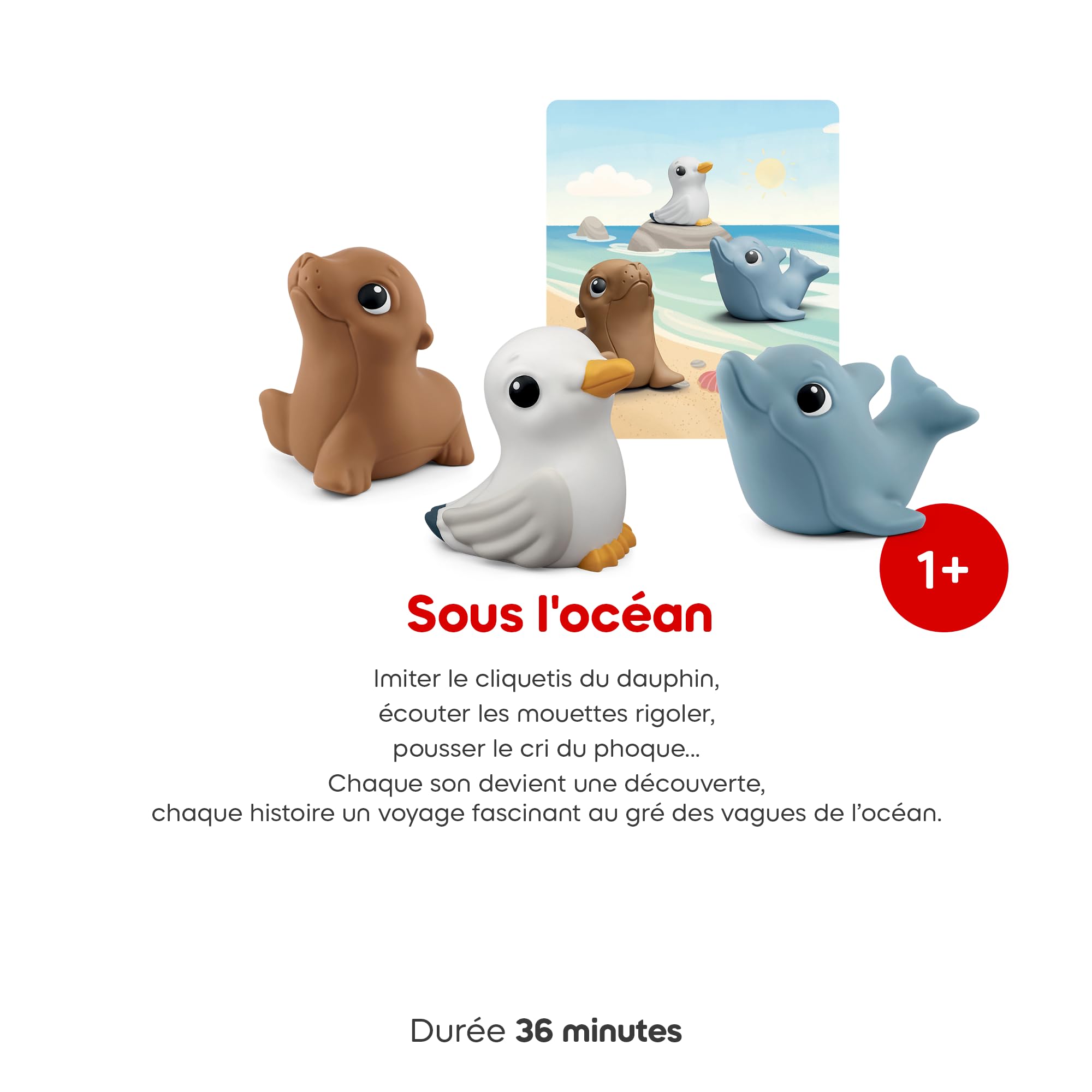 tonies Figurines Mes Premiers sous l'océan Personnages Audio pour conteuse Toniebox 2, 1 an et Plus - boîte à Histoires Vendue séparément