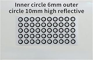 Positioning Targets for 3D Scaner 1000 Points Hand-held Laser 3D Scanner 3D Magnetic Marking Point, 3D Scanner Paste Point Reflector Marking Point, 3D Scanner Reflective Film Marking Point for DIY Hom