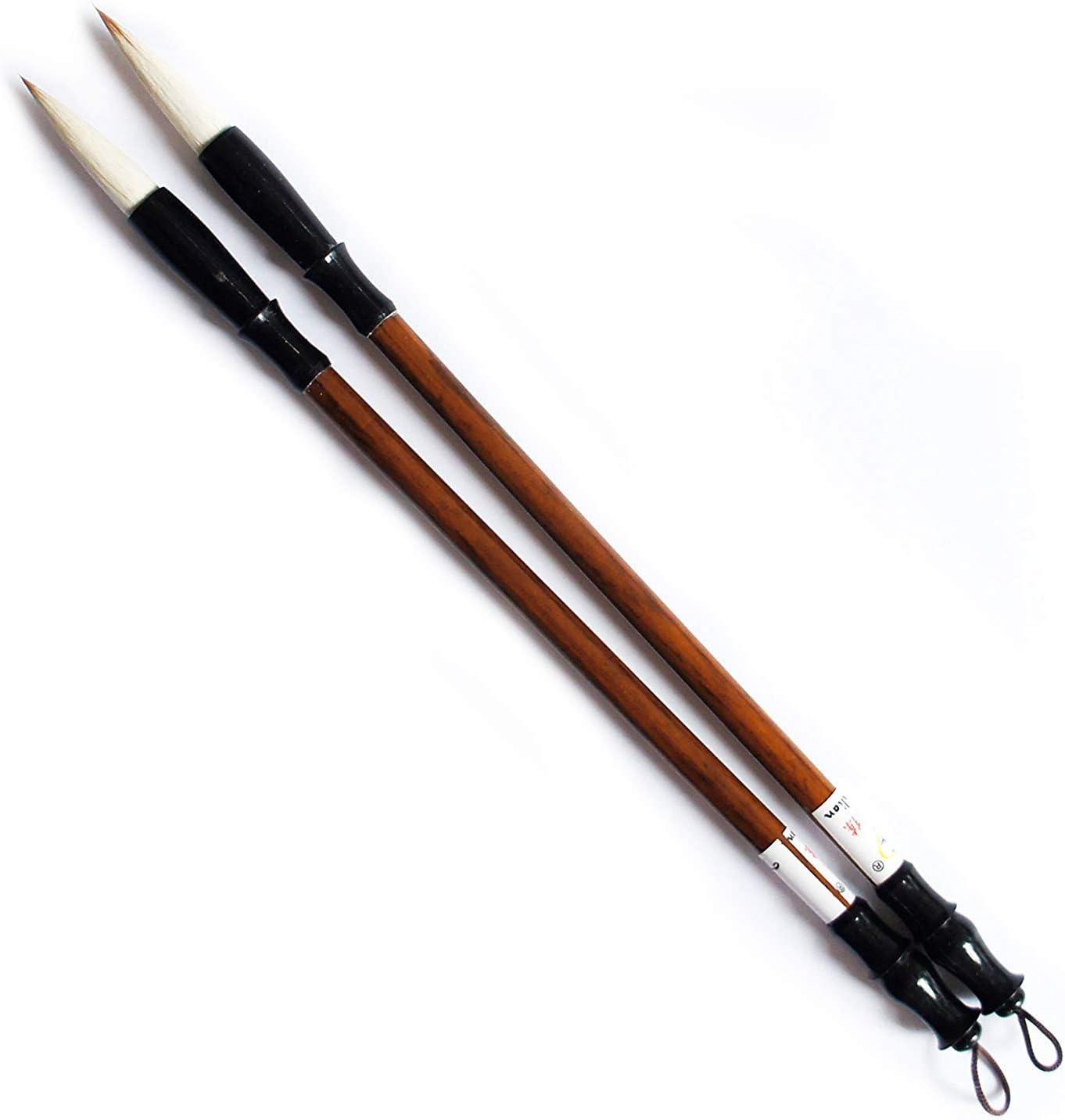 SU-17 Assorted Sizes Comfort to Hold Art & Calligraphy Sumi Brushes - Pack of 2 (Small)