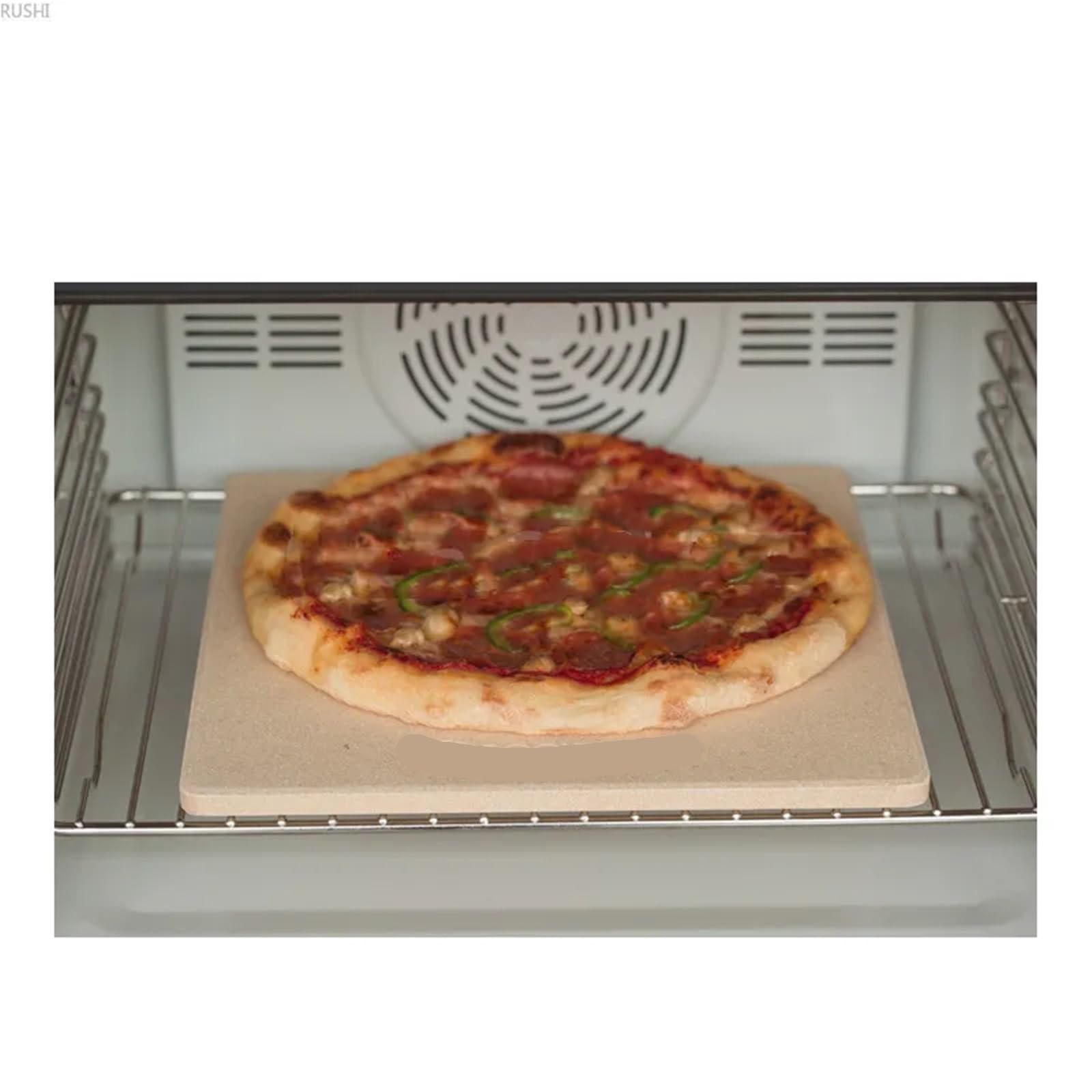19x1 9cm/30x3 0cm/30,5 * 30,5 cm/38 * 38cm forma cuadrada cordierita horno for hornear losa for pan Pizza piedra hacer herramienta crujiente Para Base Crujiente(19x19x1cm)