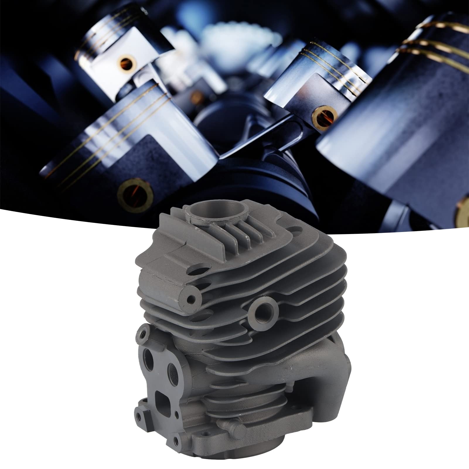 Kit Cilindro 51 Mm Lega di Alluminio Ad Alto Contenuto di Silicio Leggero Adattamento Termico Forte Diffusione Termica Parti di Ricambio per Guarnizione del Pistone per in
