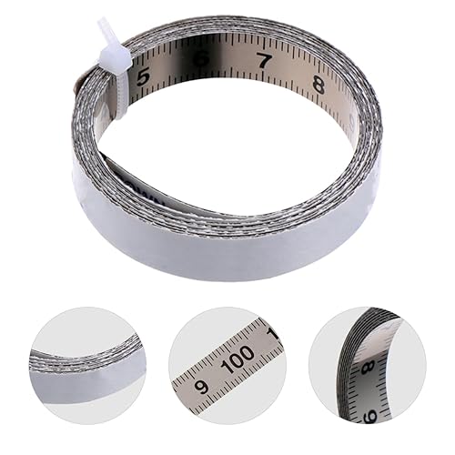 Miniatura 8 de OSALADI Regla de metal pegatinas de acero inoxidable, regla de acero inoxidable, regla de trabajo de acero inoxidable, cinta métrica, cinta métrica