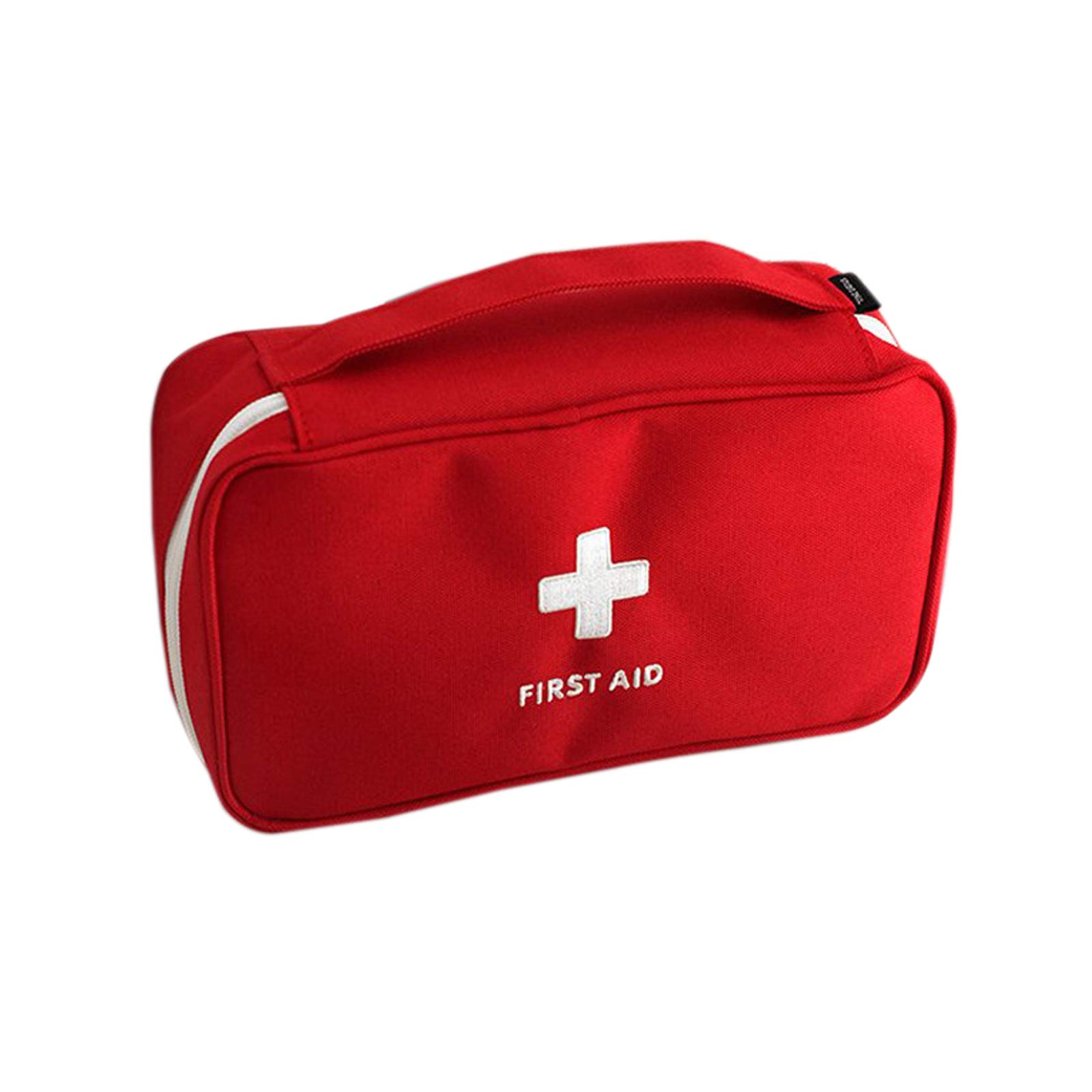 ZumZup First Aid Medical Bag for Emergency and Survival Situations Pouch Backpack for Travel Camping Cycling Home Car Red