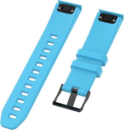 Miniatura 27 de Compatible con Garmin Fenix 6 Pro Watch Bands, Forerunner 945 Bands, 0.866 in Quickfit Silicona Correa de repuesto para Garmin Instinct, Fenix 5