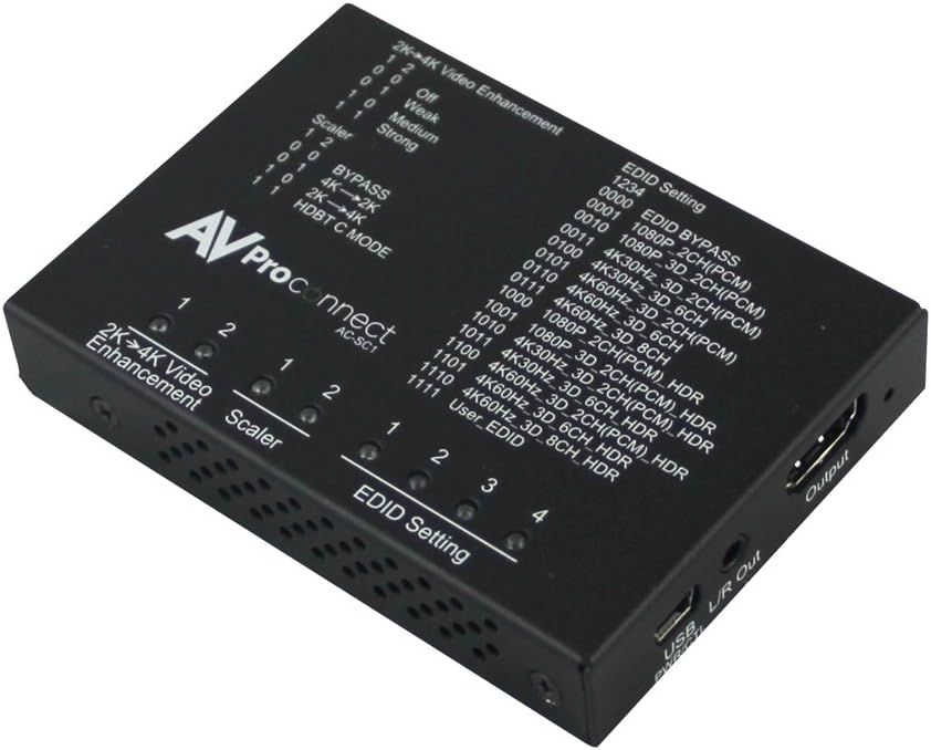 AC-SC1-AUHD 18 GBPS HDMI 4K Scaler (Up/Down) & EDID Fixer